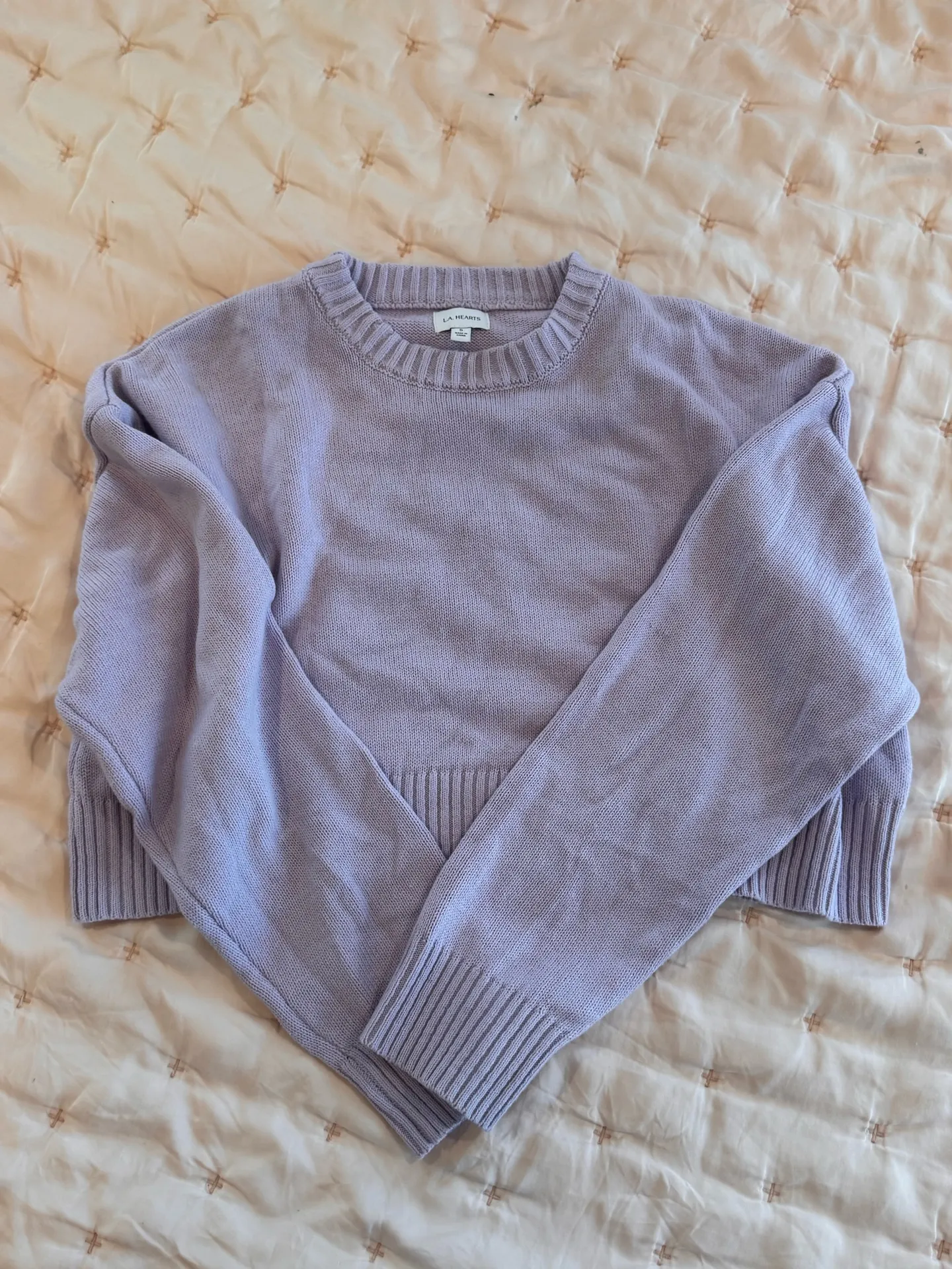 LA Hearts Boxy Cropped Sweater - Image 3