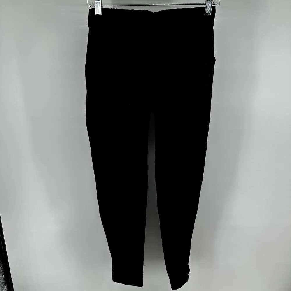 Figs Satura Seamed Front Scrub Pants High Waist Cuffed Straight Black XXS - Image 3