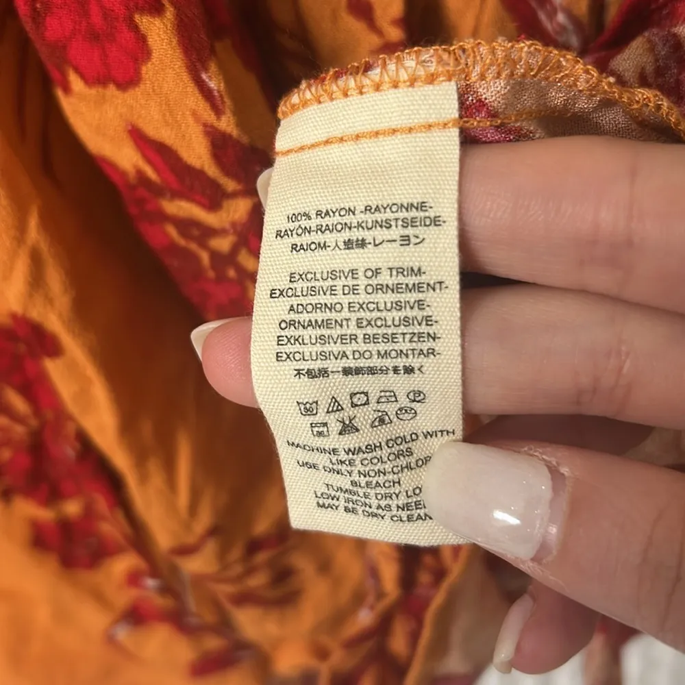 Free People Aloha State of Mind Blouse Crop Top size Small - Image 6