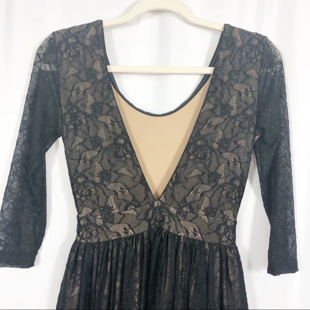 Lovers + Friends Senorita Lace Mini Dress: Black - Image 7