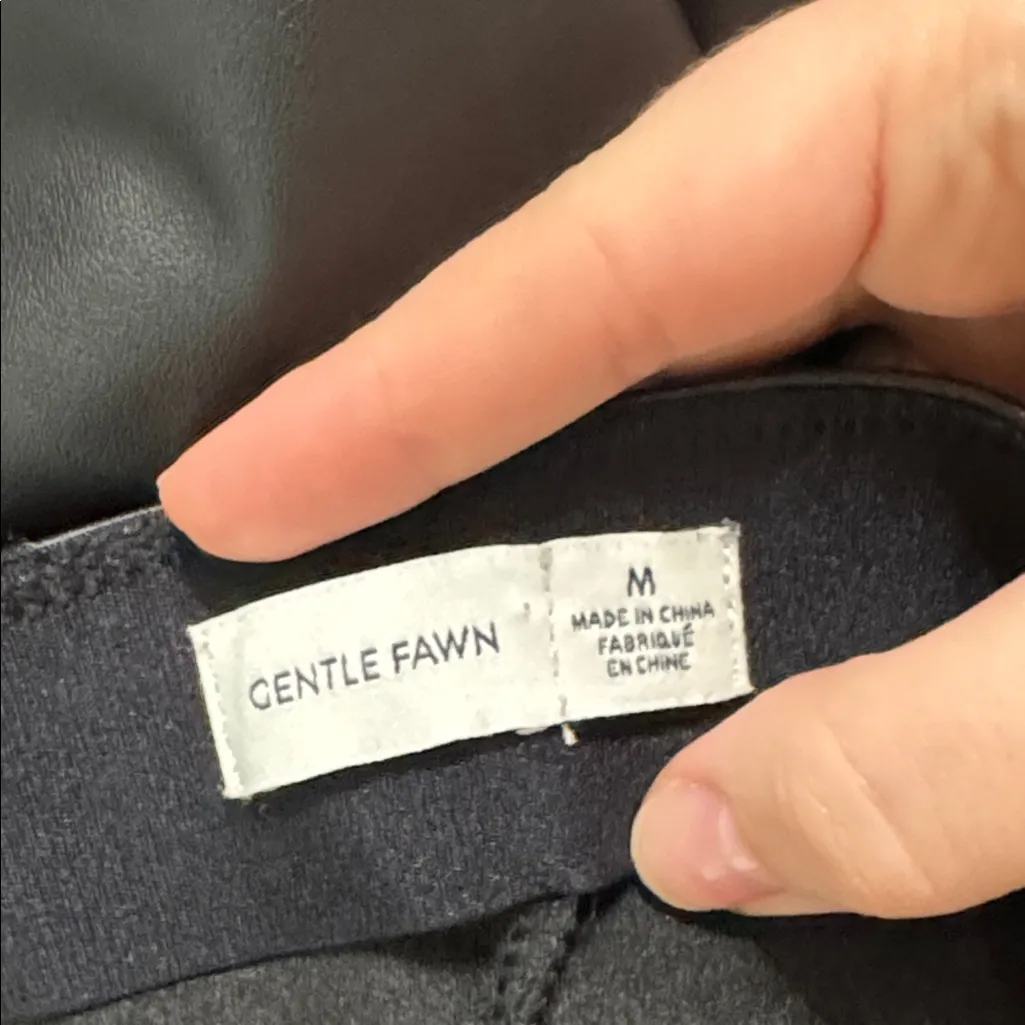 Gentle Fawn Donovan Black Faux Leather Leggings/Pants in Black size M - Image 10