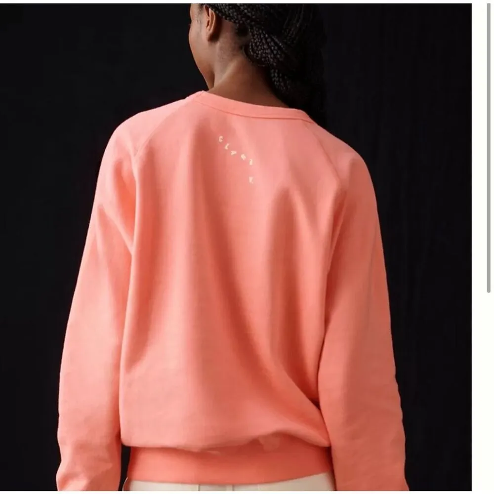 Clare V Discotheque Sweatshirt Anthropologie Sweater Salmon Pink Size Large - Image 3