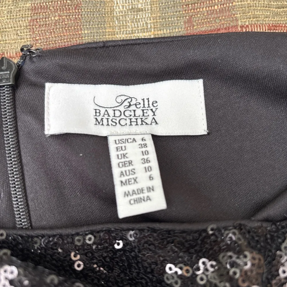 Badgley Mischka Black Sequin Skirt - Image 6