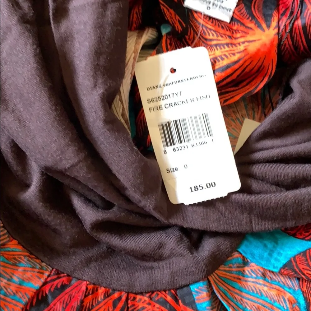 Diane Von Furstennerg DVF Dress 0 XS silk Beautiful Sleeveless RARE NEW NWT - Image 6