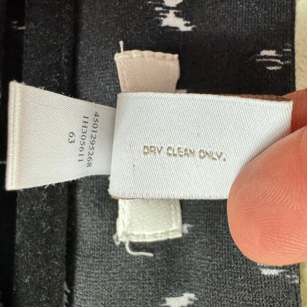 Chico's Black Red White Abstract Animal Print Sleeveless Stretchy Sheath Dress L - Image 5