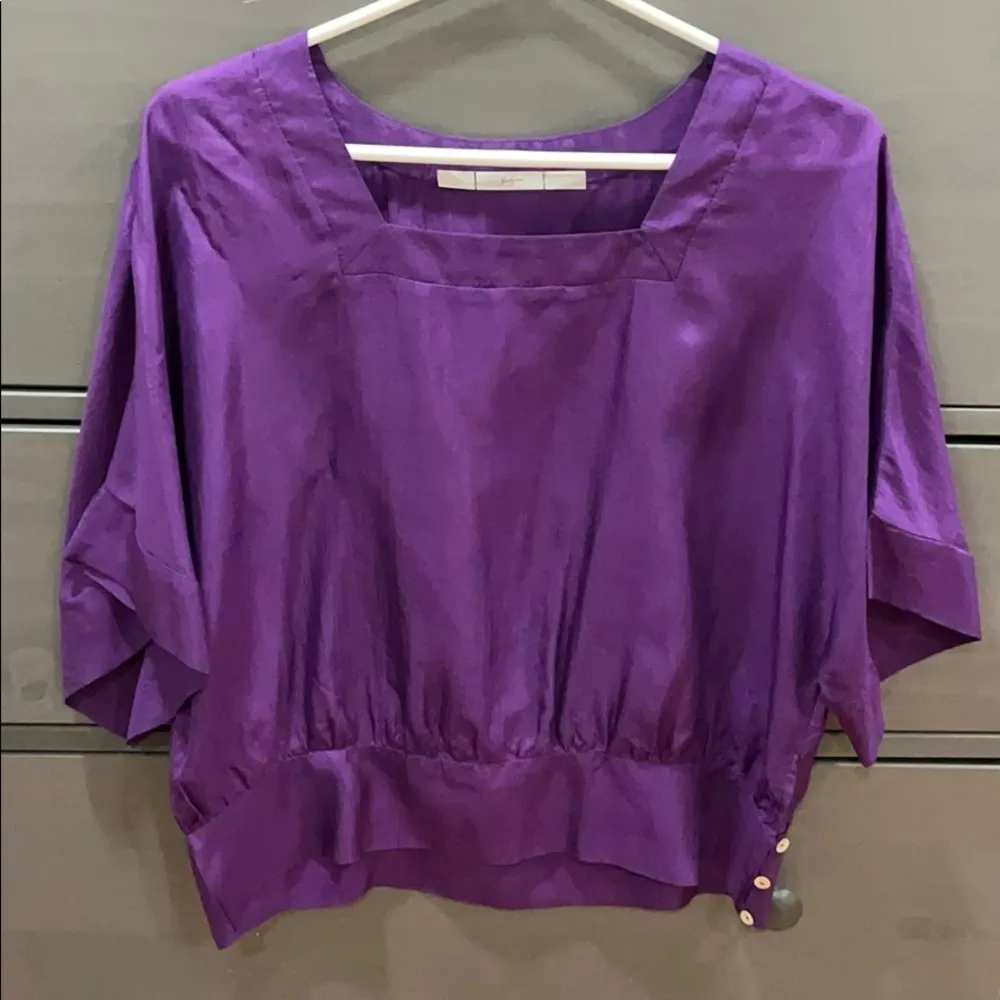 Purple silky top - Image 2
