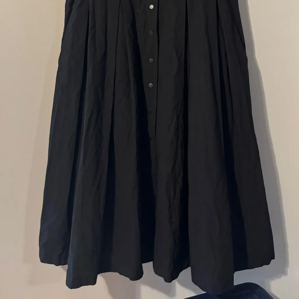Black is Black by Alembika NWT Short Sleeve Button Down V-Neck Maxi Dress - Image 2