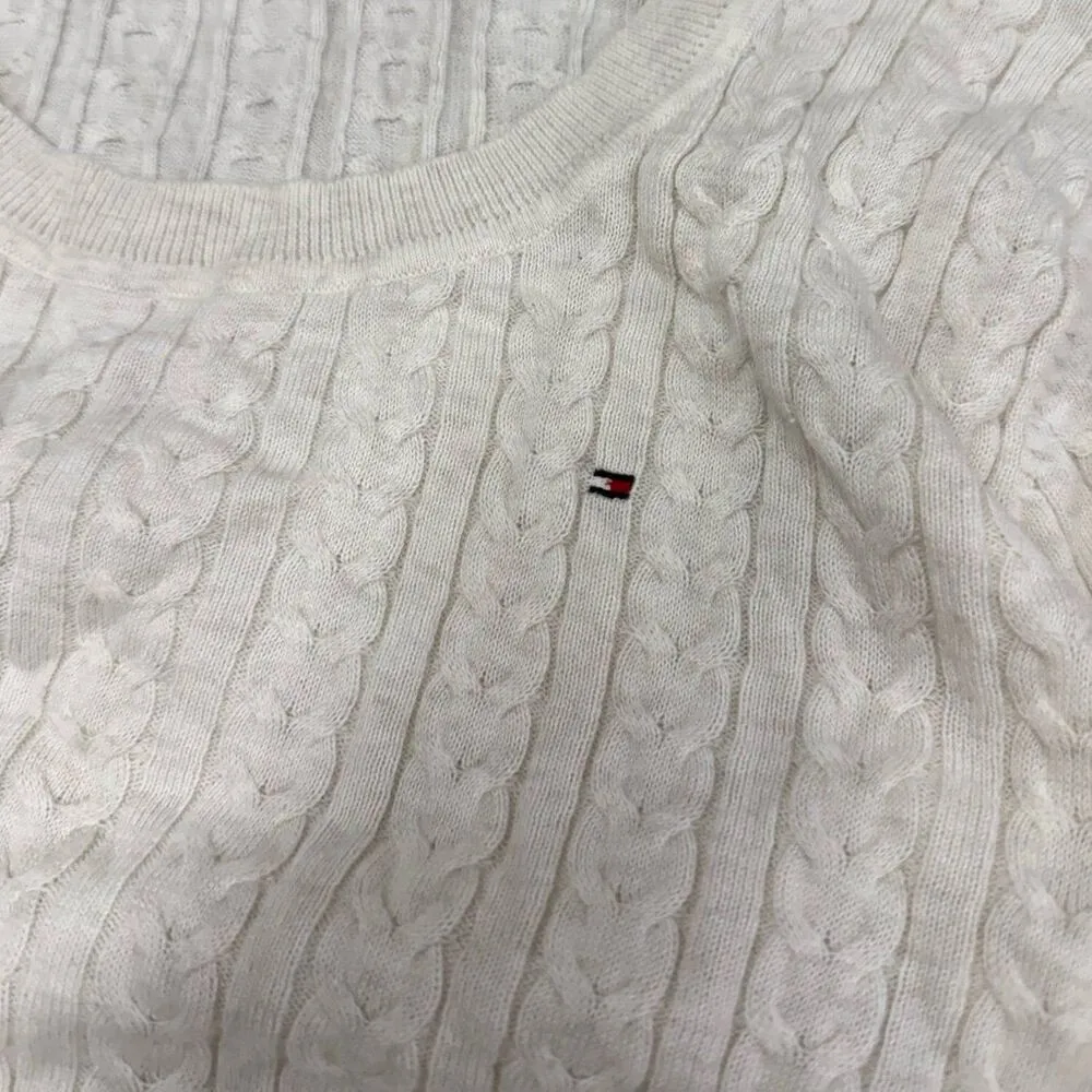 Tommy Hilfiger  knit oatmeal casual sweater - Image 3