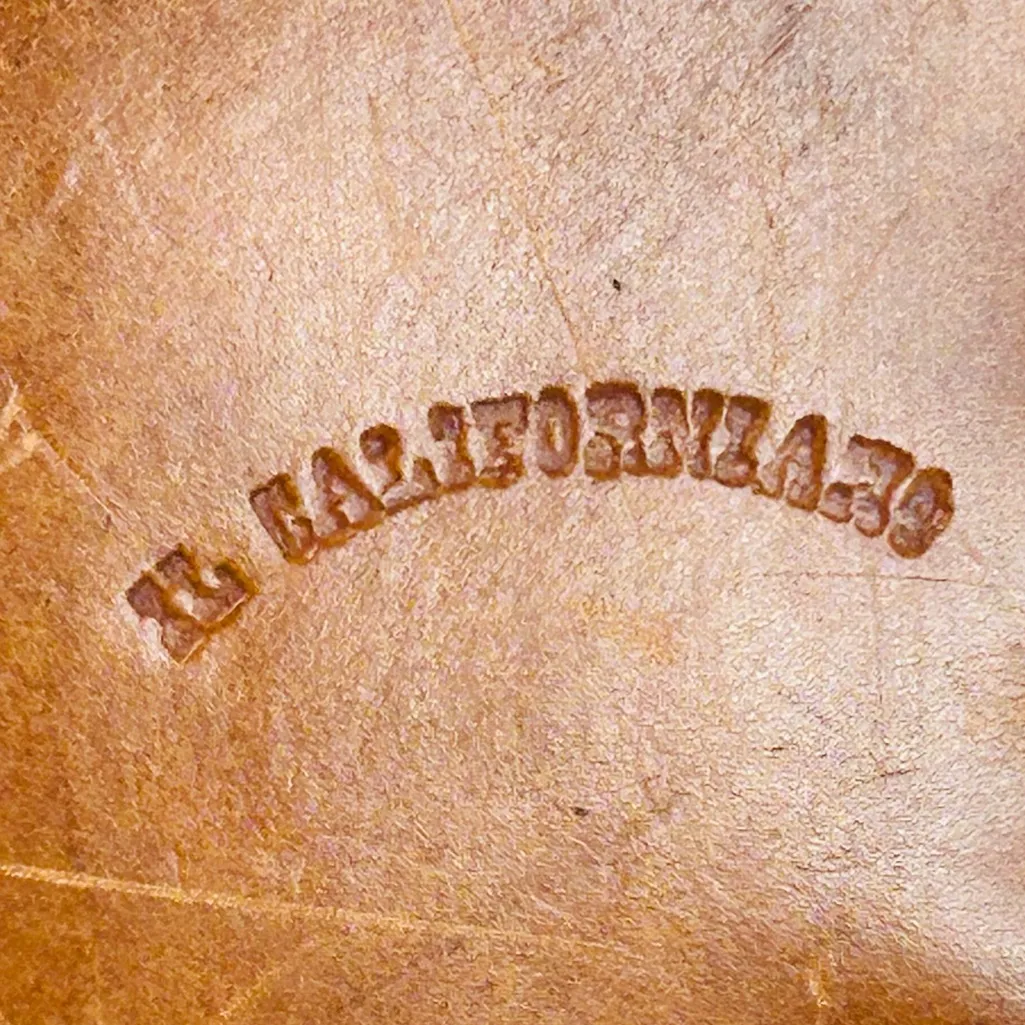 Mid Century 1960’s Brown Leather Hand Woven Saddle Bag EL CALIFORNIANS - Image 10