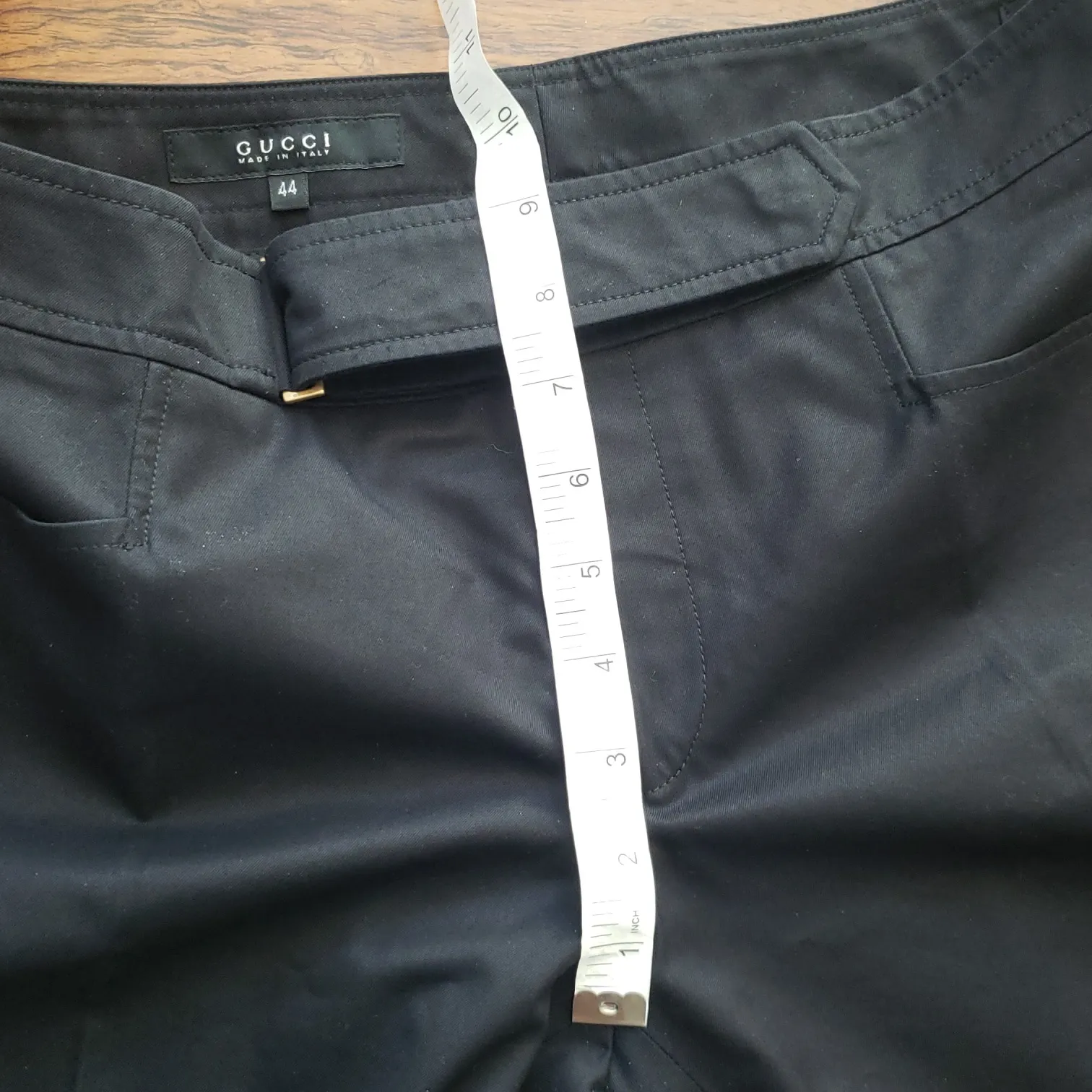 Gucci Black Chic Edgy Feminine Workcore Professional Lux Dress Pants Size 44 - Image 8