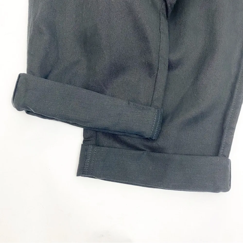 Aritzia X Wilfred Free Emmack Linen Cotton Belted High Rise Tapered Pant Trouser - Image 7