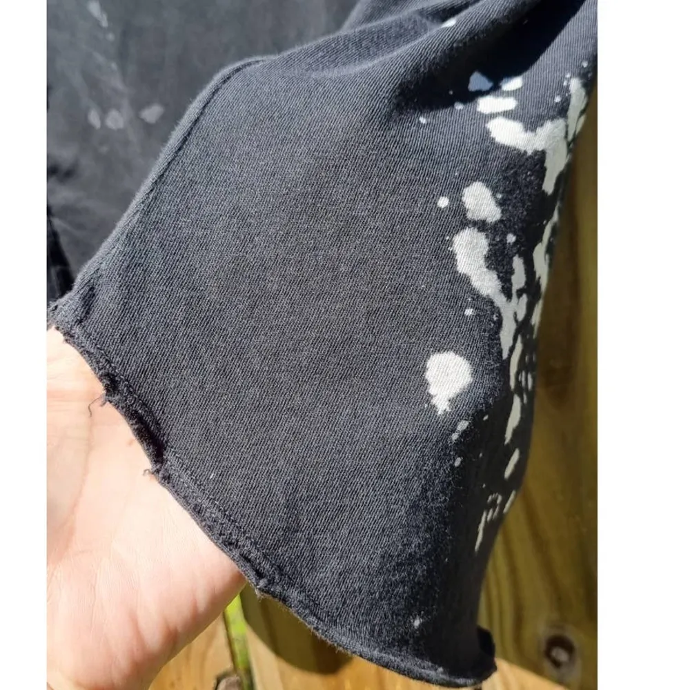 Current Elliott The Boxy Dolman Sleeve Tee in Black Ink Blot Women's Size 0 - Image 7