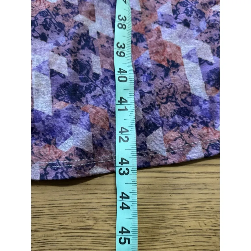 LuLaRoe Woman's Maxi Skirt Size 3XL Geometric Stretch Lightweight Modern Flowing - Image 4