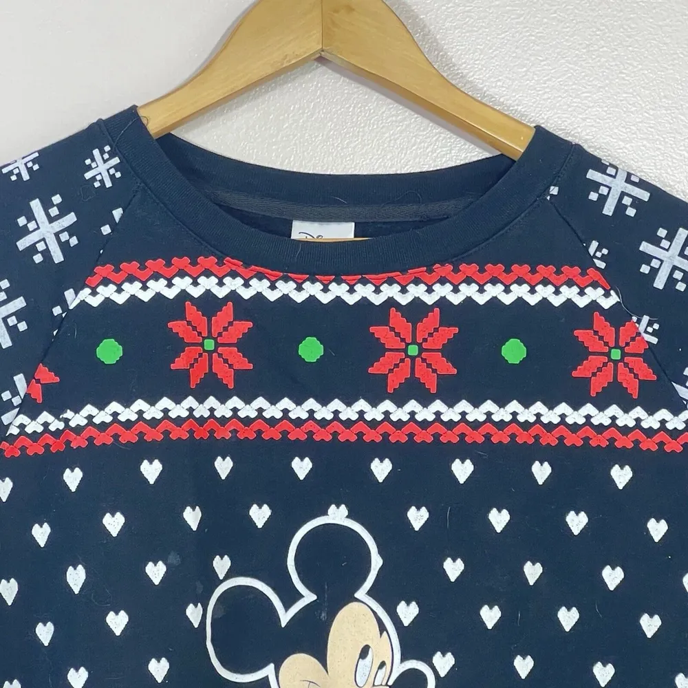 Disney  Mickey Mouse I CAN EXPLAIN Long Sleeve Sweater Juniors Large (11-13) - Image 3