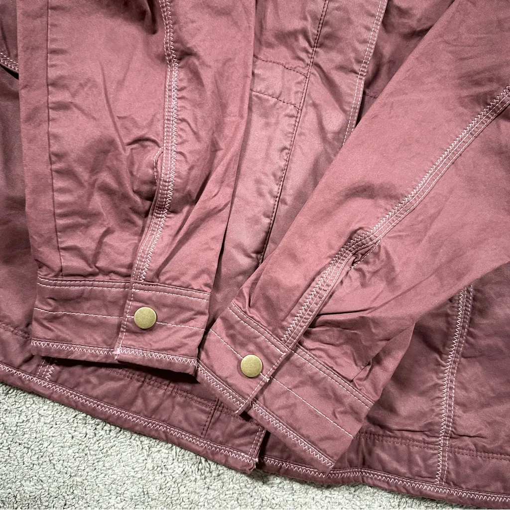 Kuhl Projekt Women’s Luna Rain Jacket Full Zip Waxed Water Resistant Raisin XL - Image 8