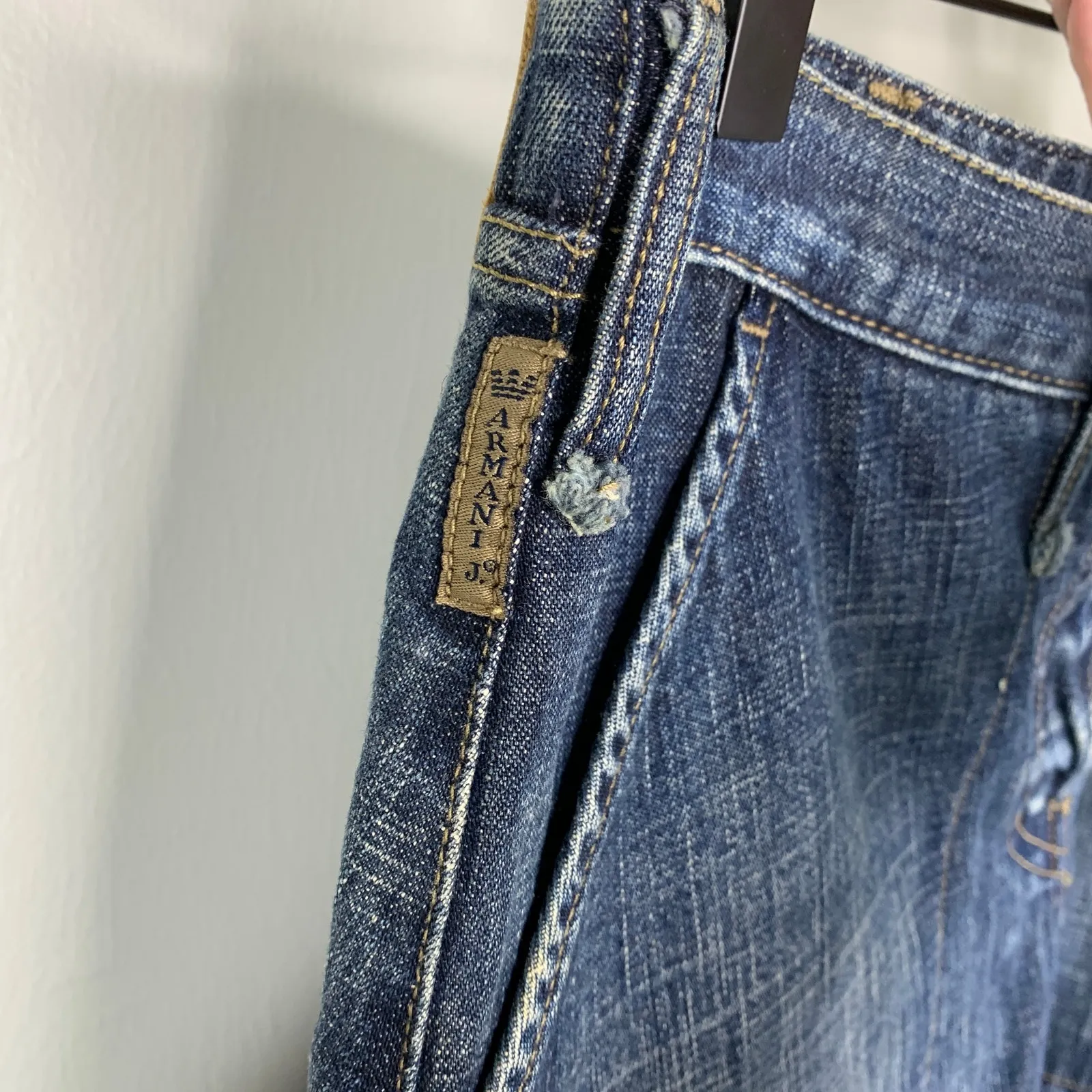 Armani Jeans Vintage 90s Women's Mid High-Waist 8 Italy - Image 7