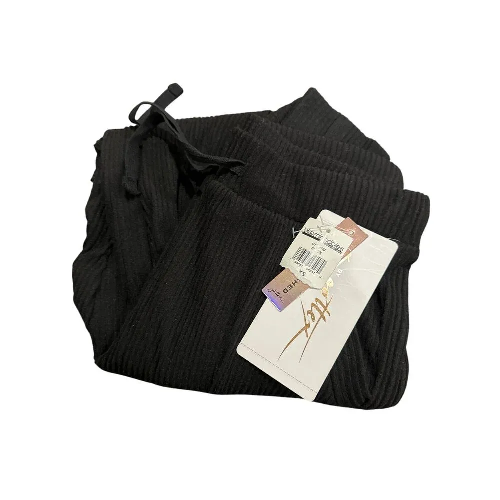 Gottex Ribbed Soft Knit Jogger Black Size XS Loungewear - Image 7