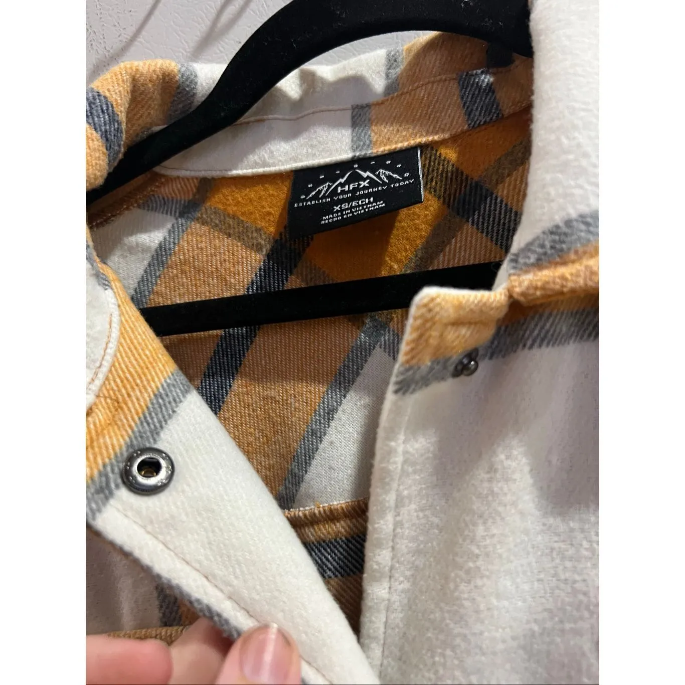 HFX Plaid Button Up Jacket Woman’s Size XS - Image 6