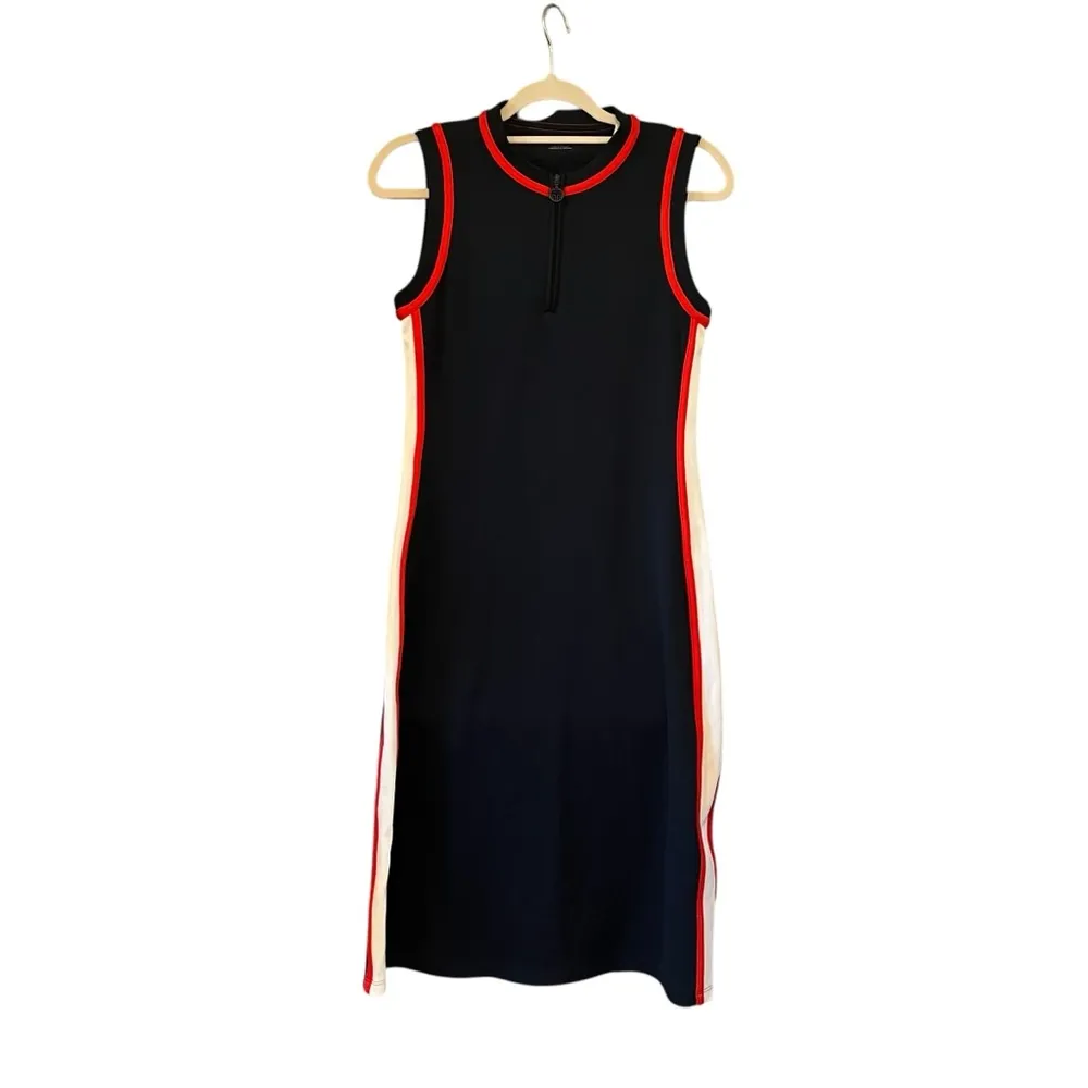 Tory Burch Sport Track Style Knit Sleeveless Dress, Sz S - Image 11