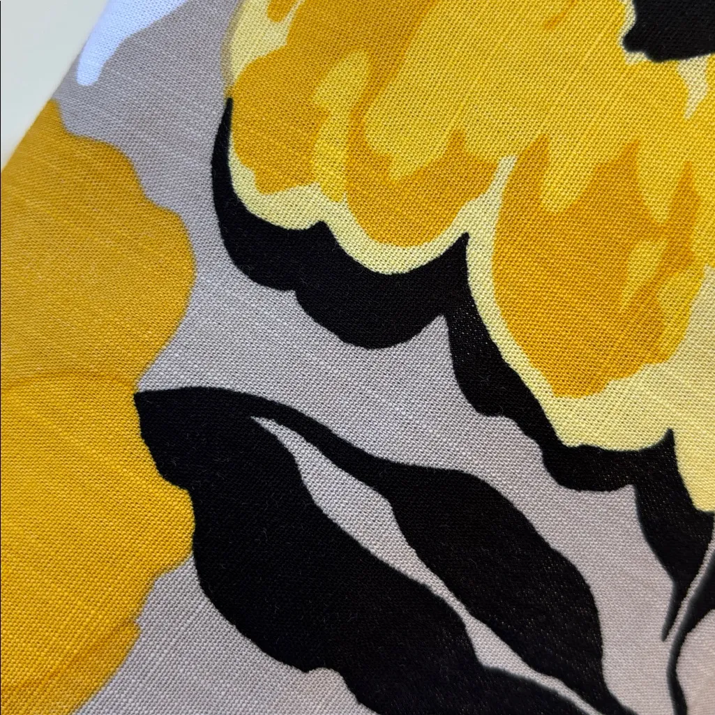 Allison Daley Yellow and Black Floral Skirt - Image 8