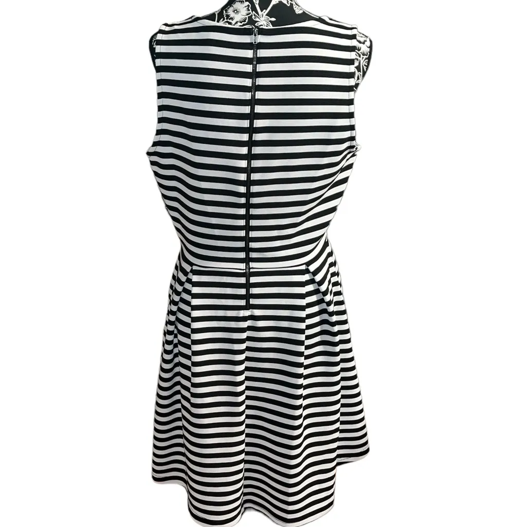 Attention Striped Assymetrical Dress - Image 3