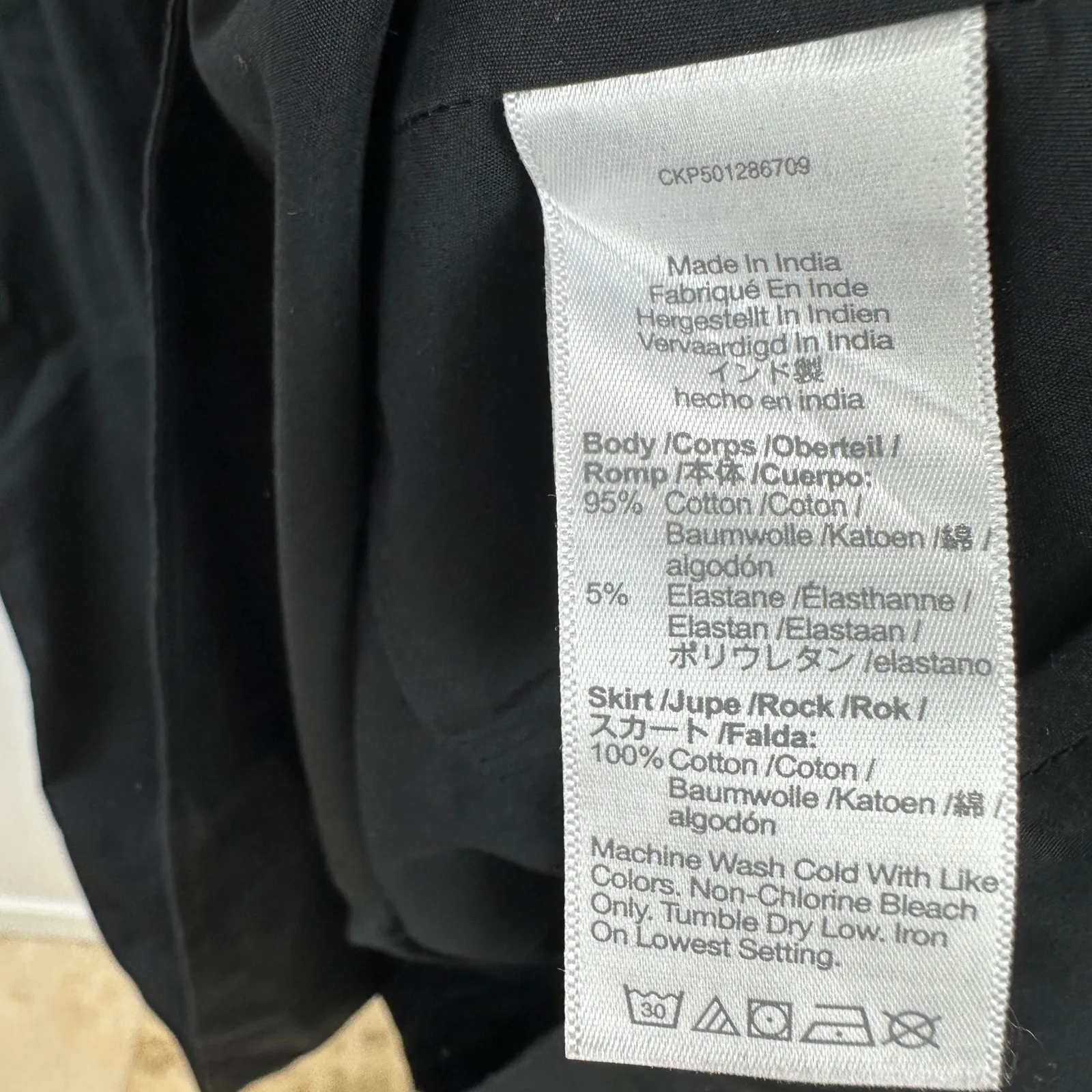 NEW Madewell Mixed Poplin Scoopneck Maxi Dress Cotton A Line Minimalist Black S - Image 11