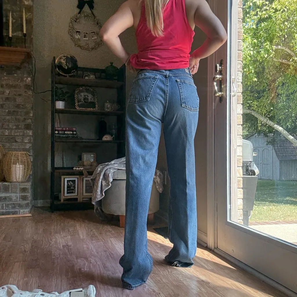 Vintage cruel girl high waisted slim straight leg denim Size 9L - Image 2