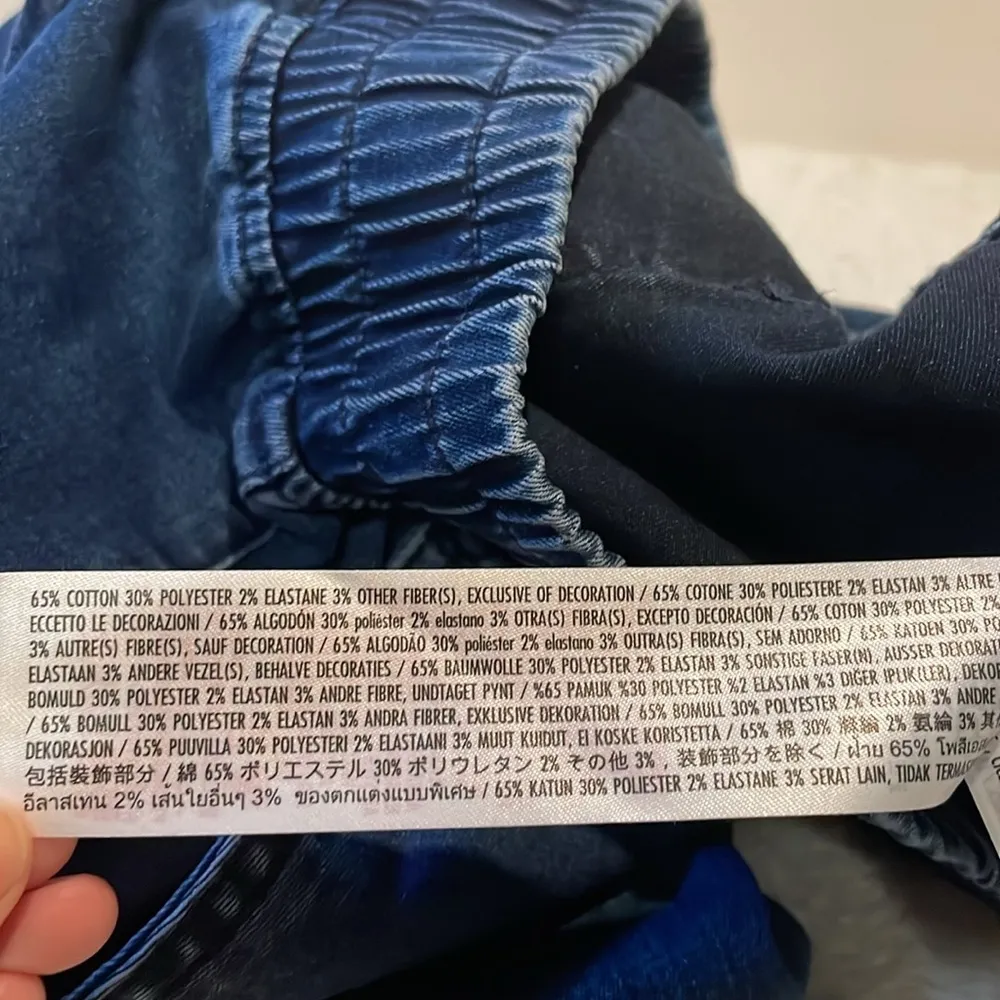 Disney Parks- Her Universe Mickey Mouse Pull On Denim Pants Retro Patch- Size XL - Image 9