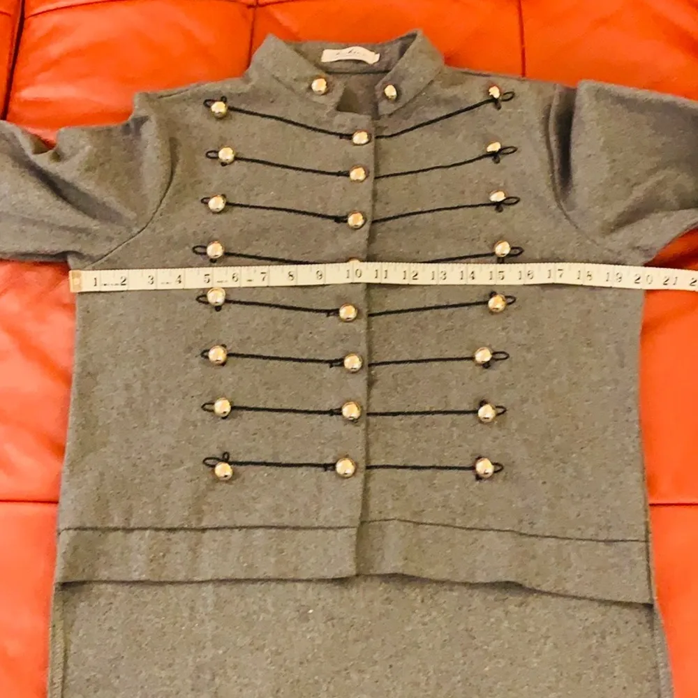 Military band jacket. New without tags. Gray Size M - Image 6