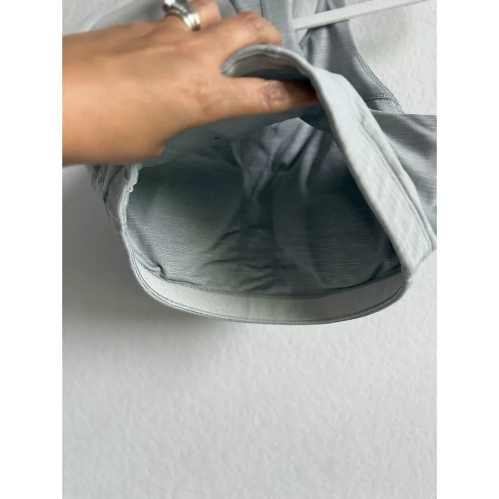 Outdoor Voices Sports Bra Women's Size Medium Gray‎ Tech Sweat Crop Athletic - Image 12