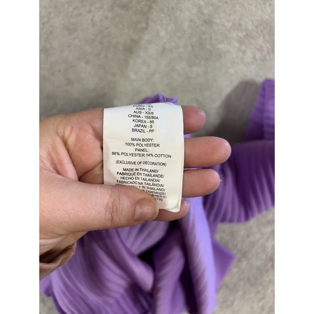 New Balance  purple ribbed pullover sweatshirt running xs running‎ - Image 8