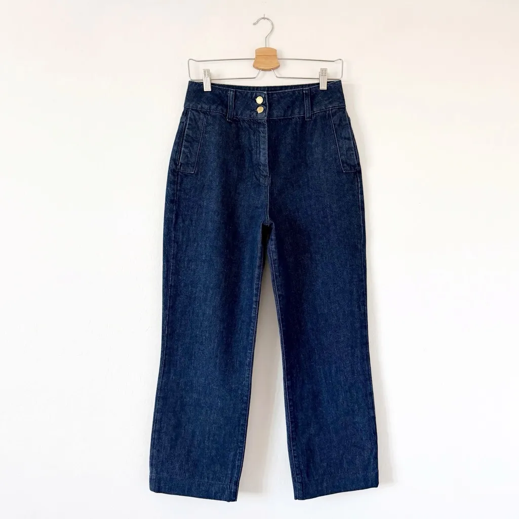 Triarchy High Rise Denim Trouser Pants Straight Leg Denim Women's Size 27 - Image 6