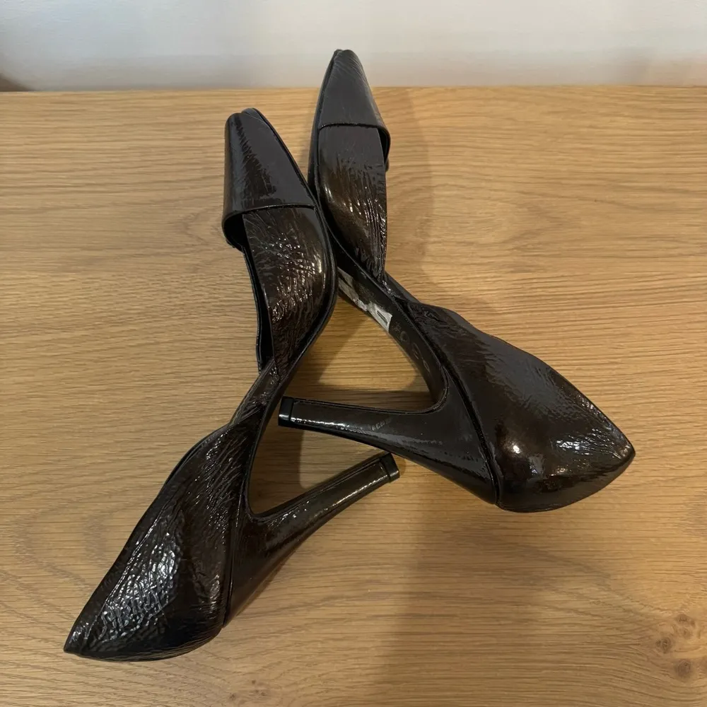 Vintage MISS SIXTY Designer Open Toe High Heel Patent Leather Size 9 40 Pumps - Image 7