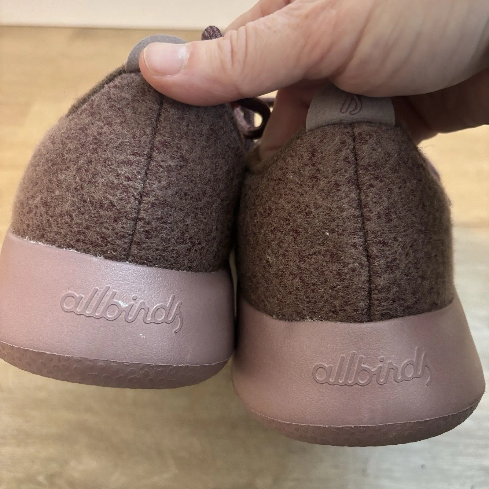 Allbirds Wool Runners Women's 8 Wide Mauve Heather Merino Wool Sneakers - Image 9