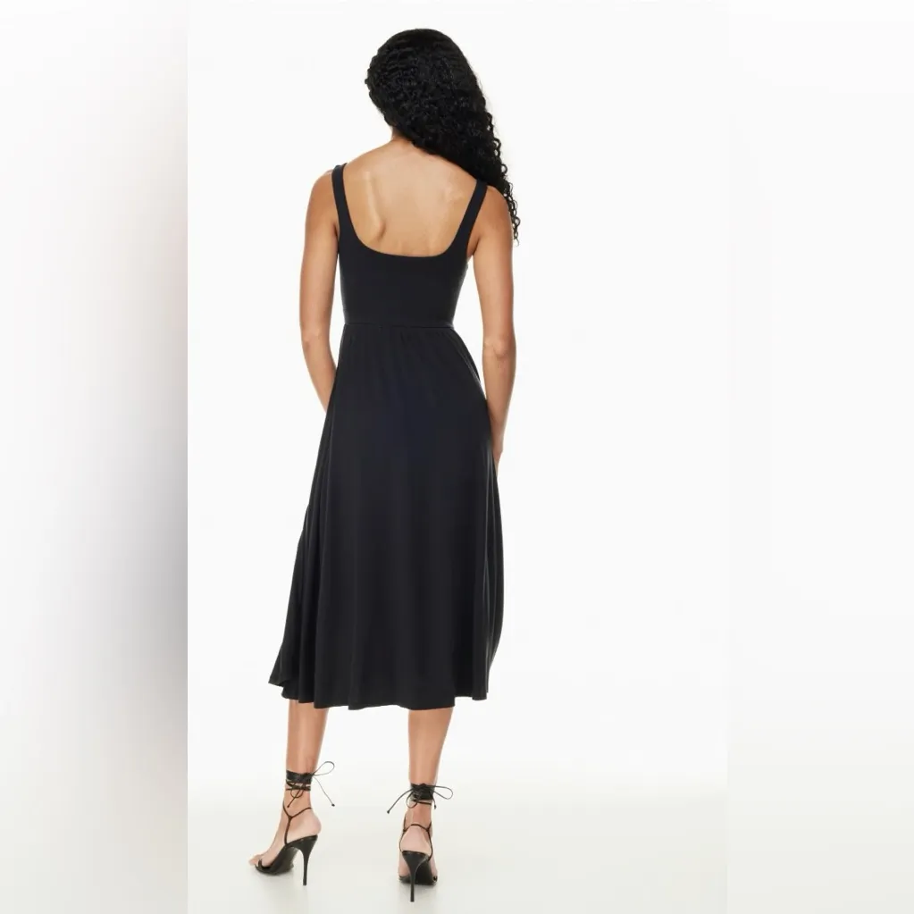 Aritzia Wilfred market slit dress black size medium article 82709 classic casual - Image 2