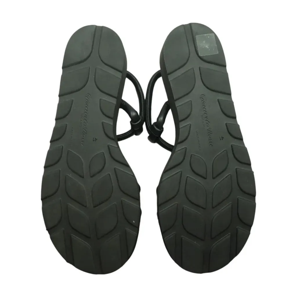 Leather Platform Sandals - Image 4