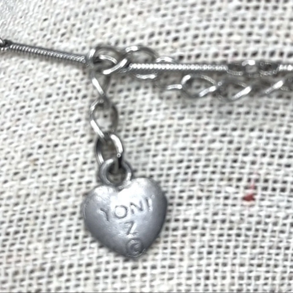 Yoni Z Silver Tone Cubic Zirconia Flower Shaker 21.5” Adjustable Necklace USA - Image 7