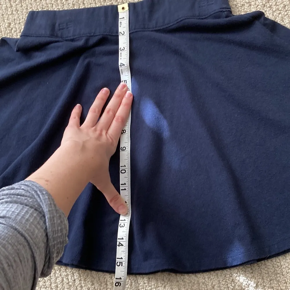 Hollister Navy Blue Mini Skater Skirt Y2K Small Elena Gilbert Bella Swan EUC - Image 7