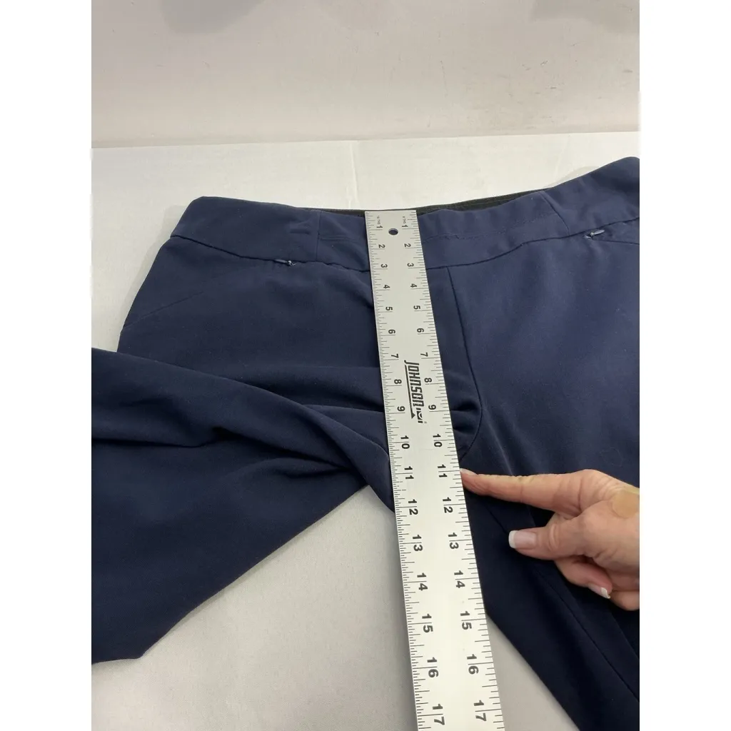 Womans Investments Petite Pullon Casual Pants 16 PS Navy Zip Pockets - Image 6