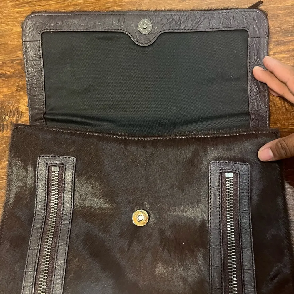 Kenneth Cole Collection Cow Hair Leather Clutch - Image 3