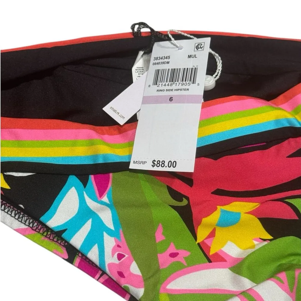 NWT! Trina Turk Tiki Bandeau Top & Shirred Ring Hipster Swim Bottom - Size 6 - Image 12