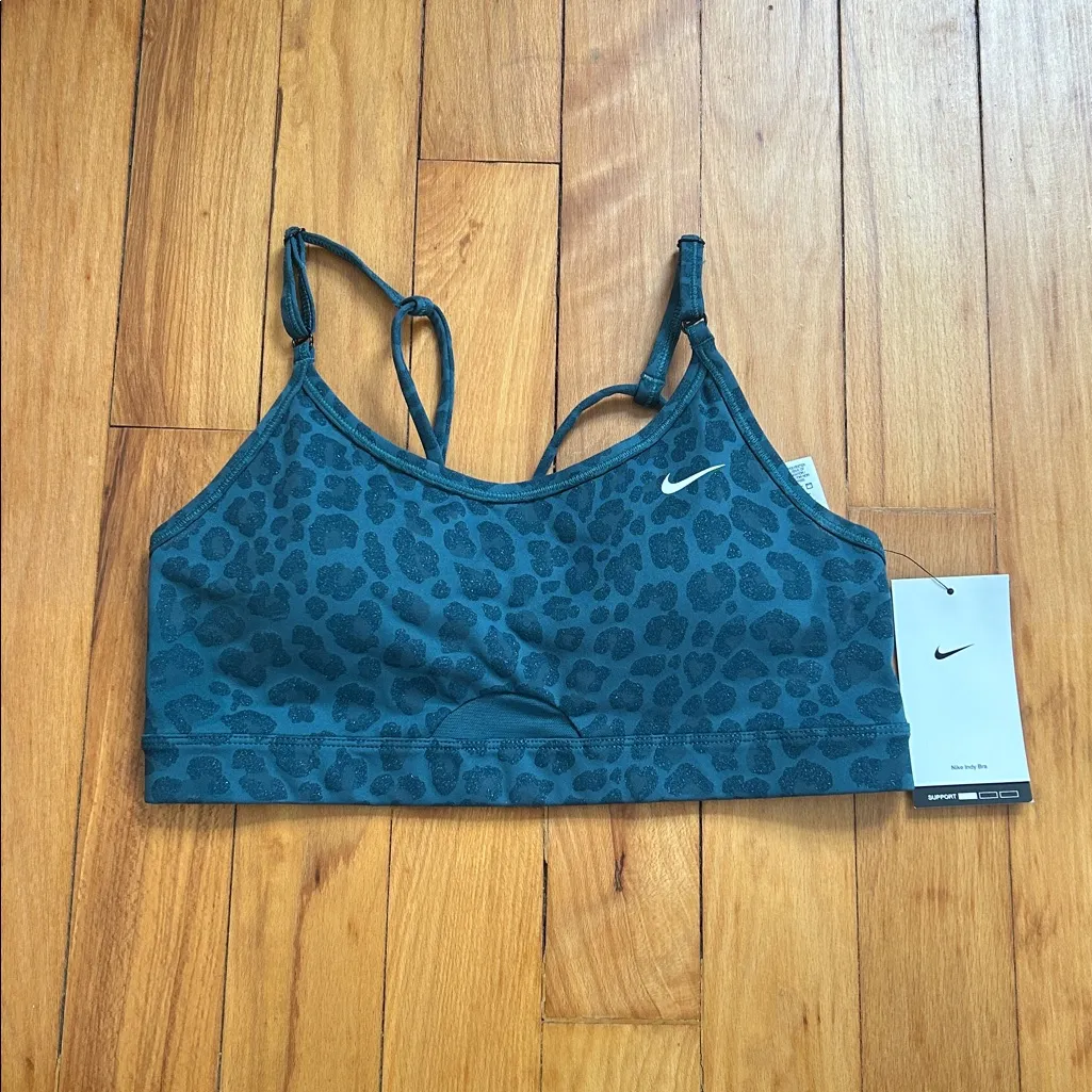 NWT Nike Cheetah Print Indy Training Bra - Image 2