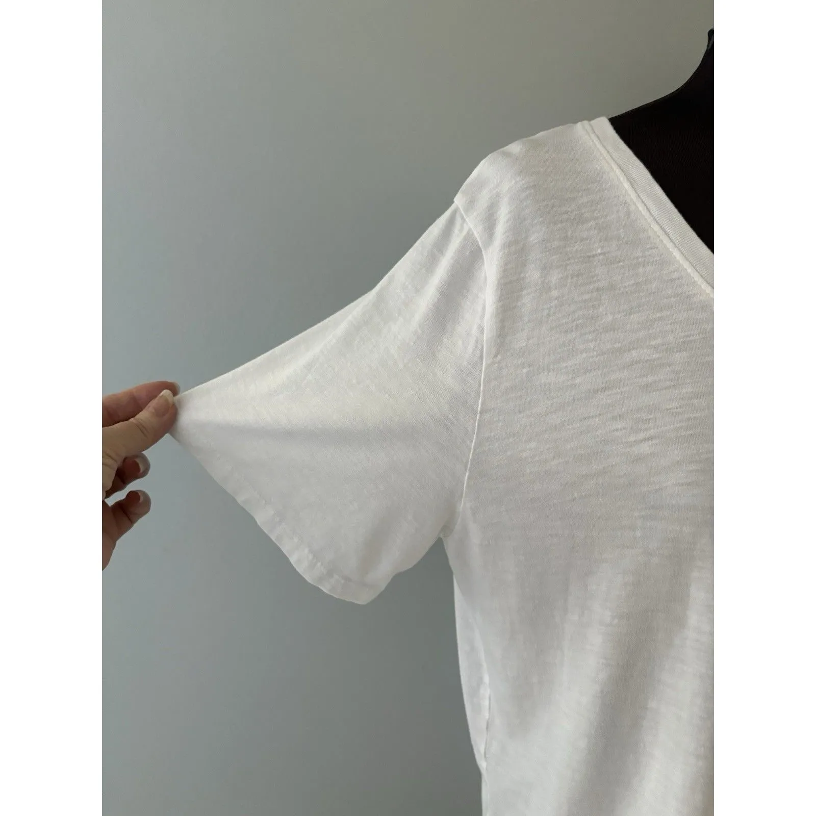 Marine Layer T-Shirt Womens L Boyfriend Relaxed Fit V-Neck Tee Soft Pima Cotton - Image 3