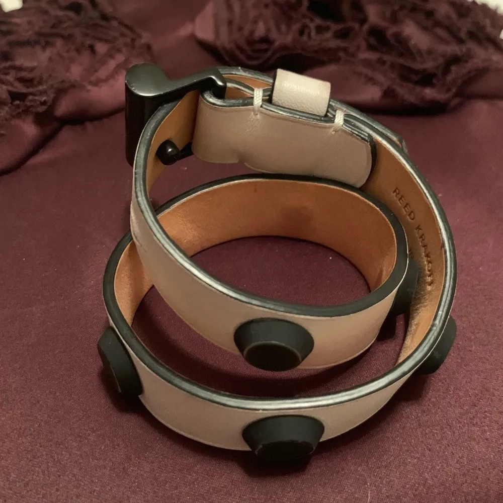 Reed Krakoff Atlas Studded Leather Wrap Bracelet - Image 5