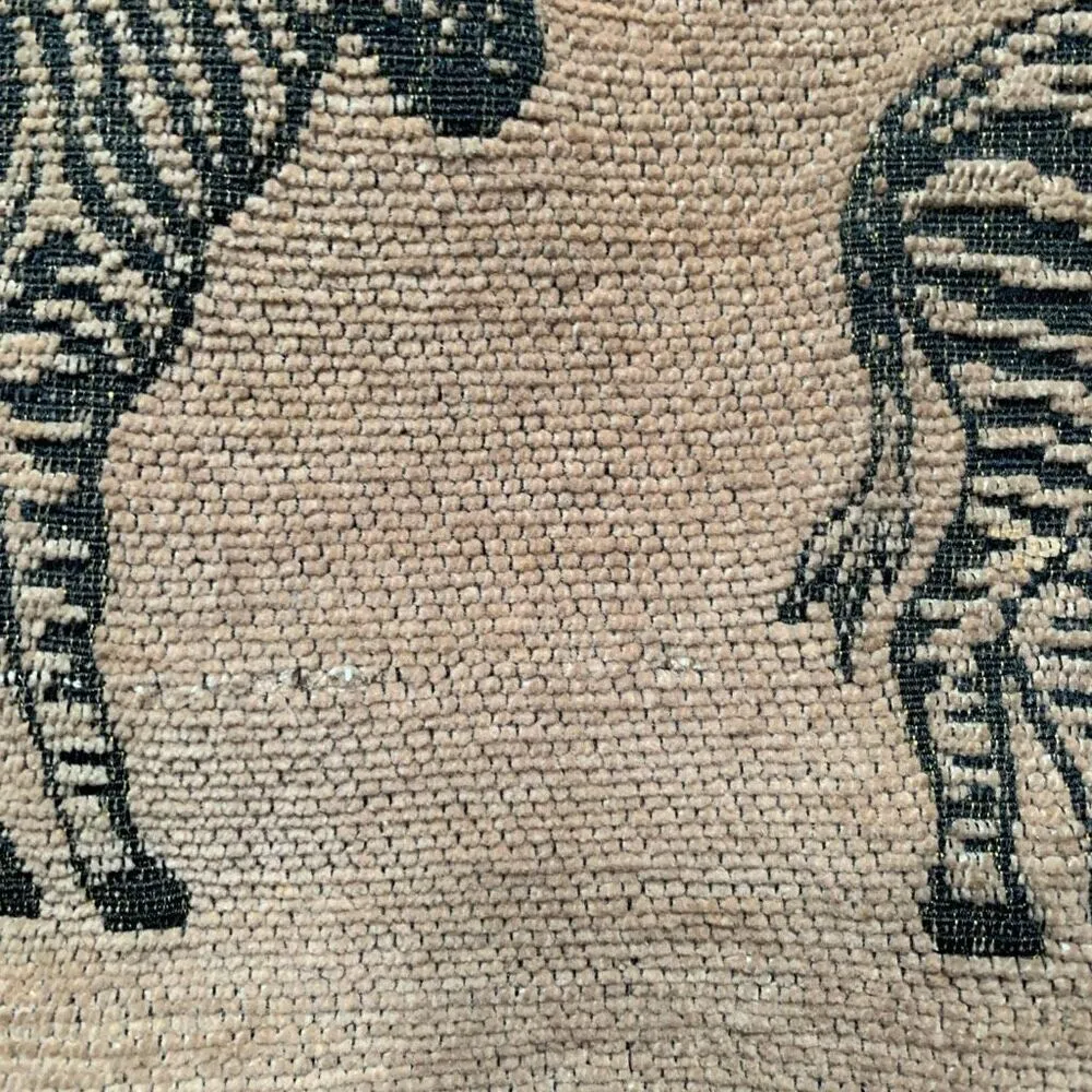 Vintage 90s Vest Safari Zebra Animal Print Button Down Tan Black Tapestry Shirt - Image 6