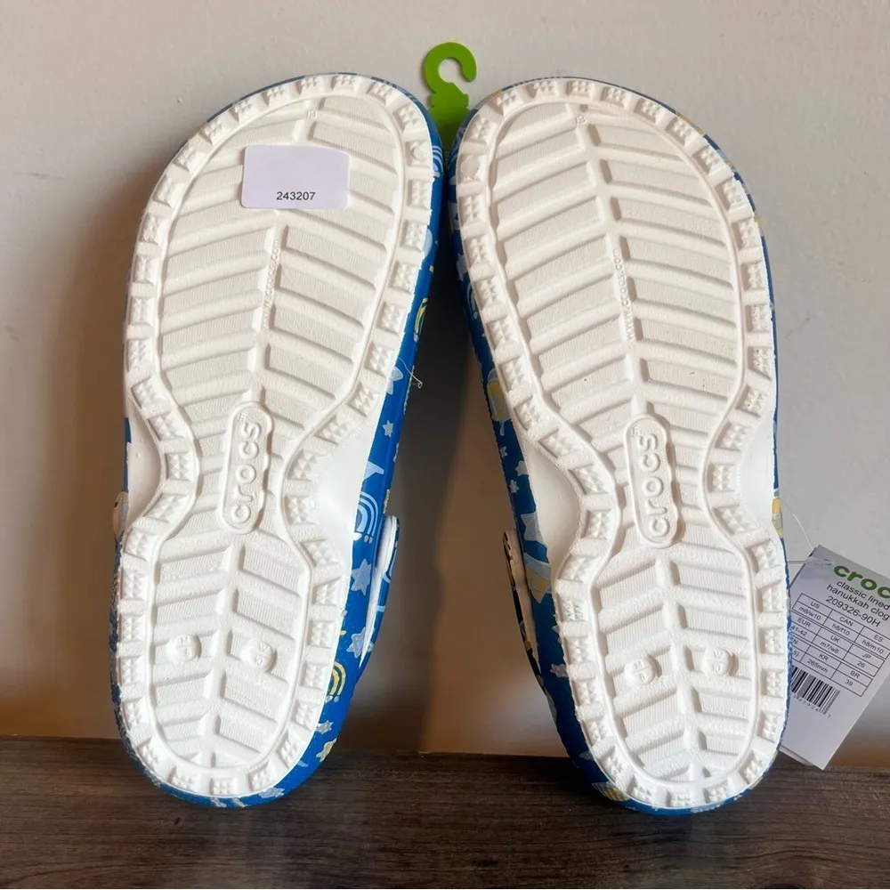 CROCS Classic Lined Hanukkah Unisex Clog Size 8 or 10 #B1877 - Image 8