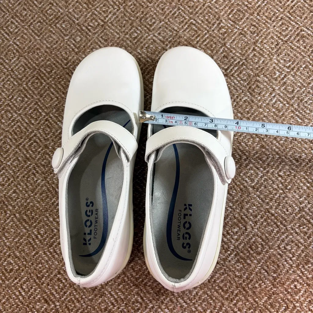 KLOGS Ashley Mary Jane Nursing Clogs Comfort Shoes Slip Resistant Sz6.5 Career White Size 6.5 - Image 11
