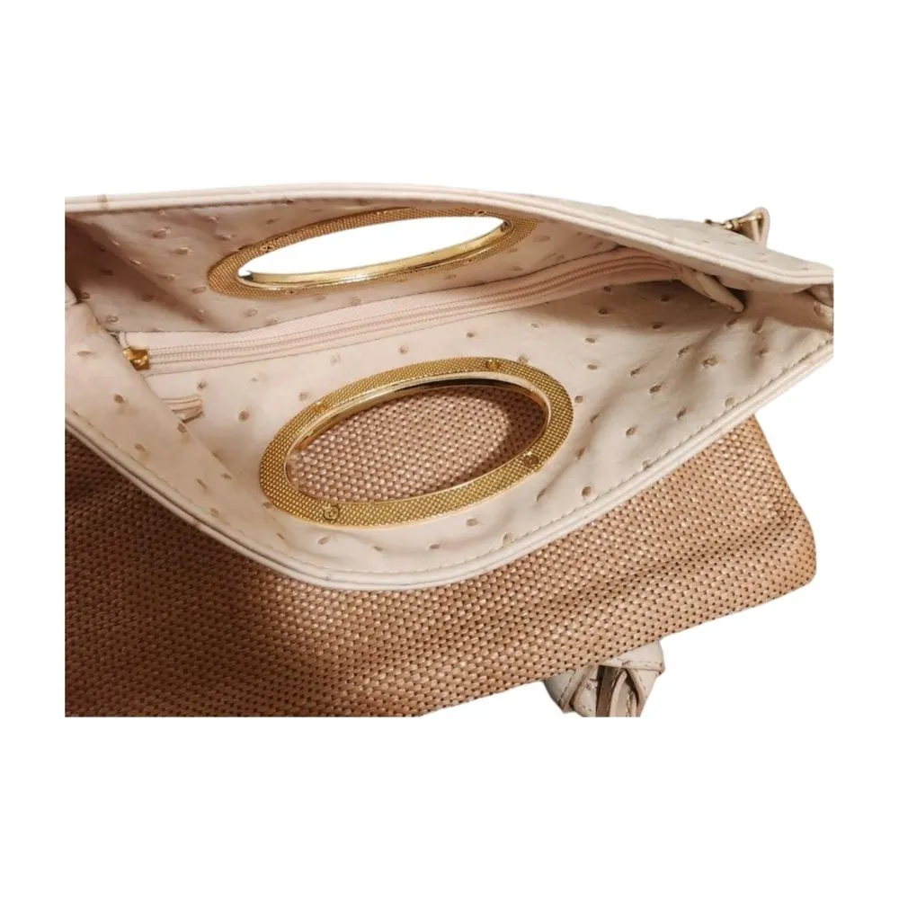 Aldo Faux Ostrich Leather Convertible Crossbody Purse - Image 5