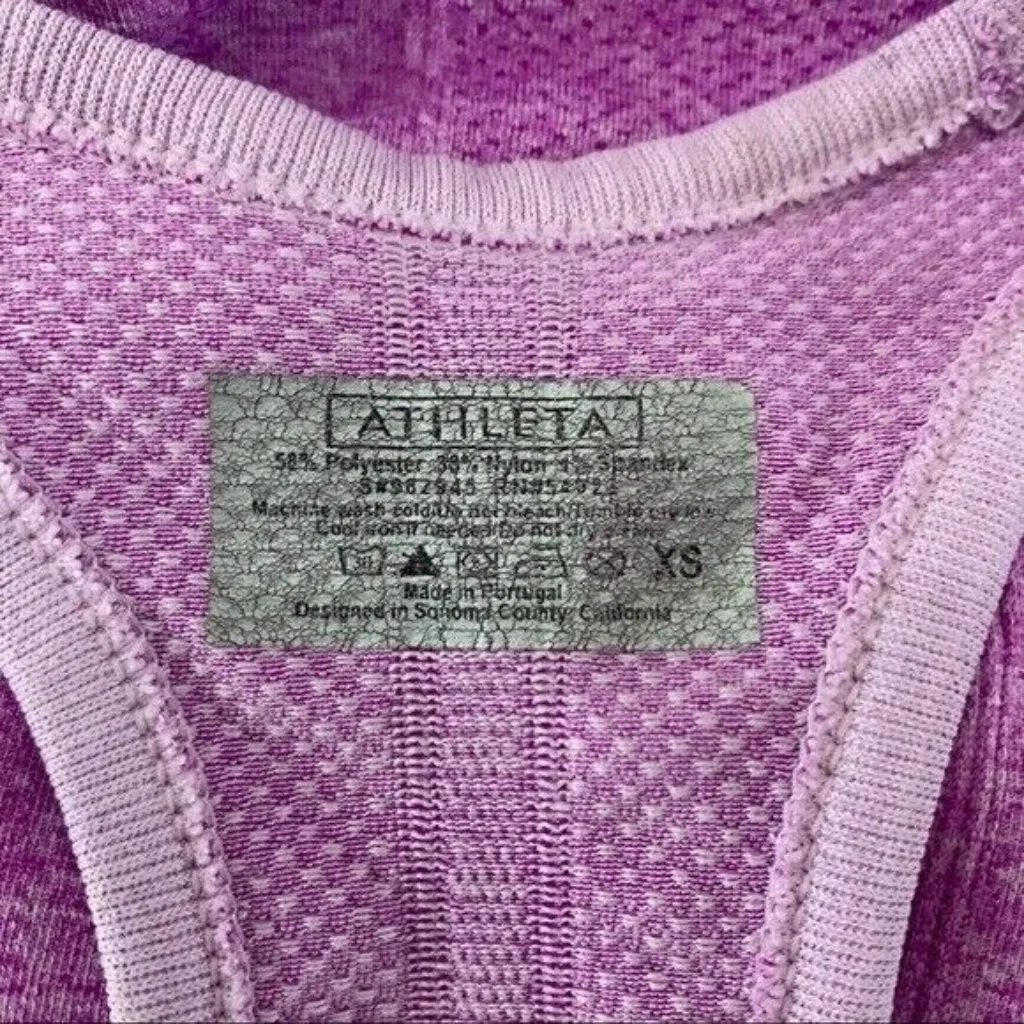 Athleta Tank Top XS Purple Racerback Activewear‎ Gym Sport Athleisure - Image 5