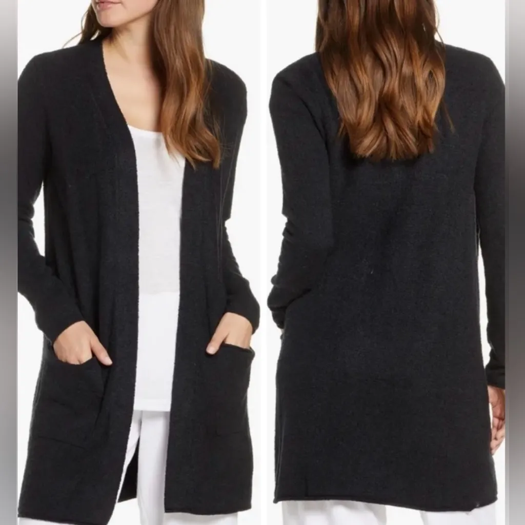 Barefoot Dreams Black Long Cardigan Size Large / Extra Large L/XL - Image 2